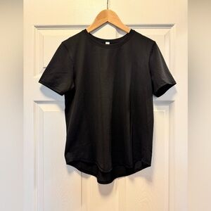 Lululemon High-Neck Running & Training Black T-Shirt